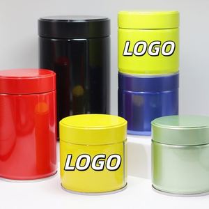 Customized 73*73mm Sealed Airtight 80g Matcha Coffee and <b>Tea</b> 30g Mini Packaging With Inner Plugs and Lids <b>Tin</b> Metal Round Cans - Product Image 1
