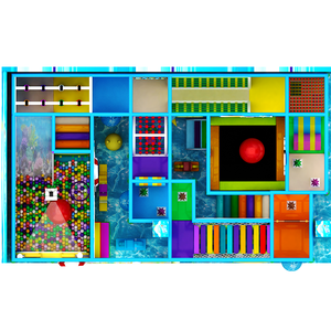 Ocean Theme Park Soft Play Ball <b>Pool</b> <b>Slide</b> Pirate Boat Spielplatz Naughty Castle Kids Indoor Playground - Product Image 6