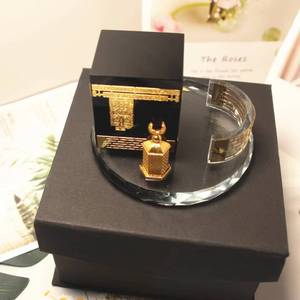 Creative high-quality crystal Islamic Muslim wedding decorations, preferred <b>gold</b> and silver <b>paintings</b>, premium religious gifts - Product Image 1
