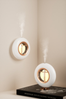 Diffuseur d'huiles essentielles ultrasonique Bluetooth avec veilleuse tactile, pulvérisation programmée et aromathérapie aux huiles essentielles