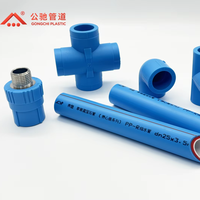 Gongchi Bensu China fábrica de fontanería al por mayor de alta calidad 100% materia prima azul PPR tubería de agua tubería de plástico