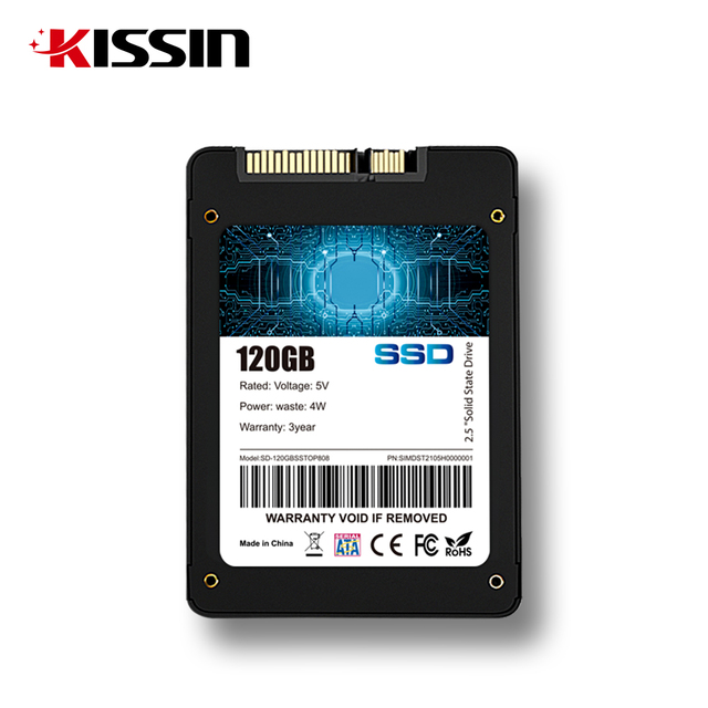 KISSIN Hard Drive Disk 2.5 Inch SATA III SSD 256GB 120GB 256GB 480GB 512GB 1TB Black Shell Internal Disco Duro SSD 64GB