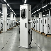 Desain Kabinet Terpadu All-in-One Yugong 200KW DC Fast EV Charging Pile CCS2 Double Gun Kendaraan Komersial Henan