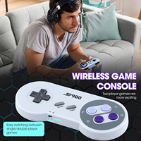 Lecteur de jeu portable SF2000 Mini lecteur vidéo avec console à touches croisées et poignées de jeu sans fil