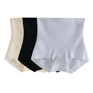 Ropa Interior de Cintura Alta con Control de Abdomen Happy Plus para Mujer, Talla Grande, Nylon Jersey, Negro, Azul, N8992 - Product Image 3