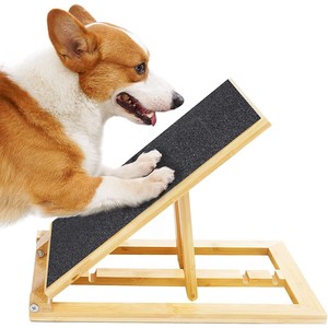 Rascador de uñas para perros transfronterizo, lima de uñas para mascotas, juguete para mascotas, escalera para mascotas, tabla rascadora plegable de bambú y madera - Product Image 1