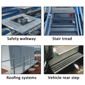 Rejilla <span class=keywords><strong>DE</strong></span> SEGURIDAD Perf O Steel Stair Step <span class=keywords><strong>para</strong></span> peldaño <span class=keywords><strong>de</strong></span> escalera y plataforma industrial Walkway Floor - Product Image 3