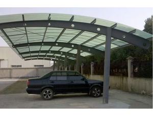 Modern Wind Resistant Steel Structure Carport Metal <b>Frame</b> Sun Shade Shelter - Product Image 4