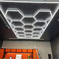 Luces LED Hexagonales KCX para Garaje, Luz de Panal para Estación de Trabajo, Iluminación LED para Sala de Exhibición y Oficina