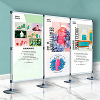 Support de toile tendue modulaire portable à montage rapide pour stand d'exposition et publicité événementielle