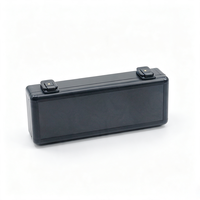 Boîte d'échantillons en aluminium noir miniature personnalisée, robuste, antichoc, pour le rangement et la présentation d'outils, avec intérieur en mousse personnalisée