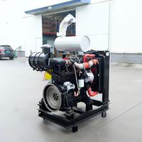 Ensemble moteur diesel 4BTAA3.9-C125 4BT 4BTA3.9 4BTAA3.9 125HP 2300RPM avec radiateur et silencieux pour excavatrice Cummins