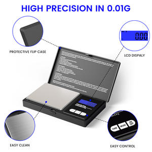 Changxie 100g 500g 0.1g 0.01g dijital tartı cep boyutu mücevher Lab dengeler küçük Mini dijital cep ölçeği - Product Image 4