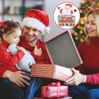 Sacs en Mylar personnalisés pour bonbons de Noël irréguliers, sacs en plastique avec fermeture à glissière pour l'emballage de collations et de chocolats