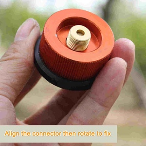 Réchaud de camping Adaptateur de recharge de <span class=keywords><strong>propane</strong></span> Brûleur à <span class=keywords><strong>gaz</strong></span> GPL Cylindre plat <span class=keywords><strong>Coupleur</strong></span> de réservoir Adaptateur de bouteille Sûr Save - Product Image 3