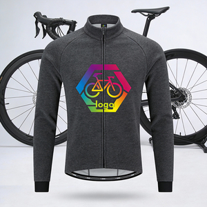 Set di Abbigliamento da Ciclismo Invernale per Uomo Personalizzato OEM ODM, Maglia da Bici a Maniche Lunghe Altamente Elastica con Fodera in Pile - Product Image 3