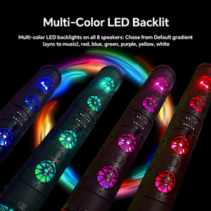 HOMFUL-Barra de sonido Marina retroiluminada LED multicolor con <span class=keywords><strong>Bluetooth</strong></span>, altavoz impermeable IP66 para barco - Product Image 5