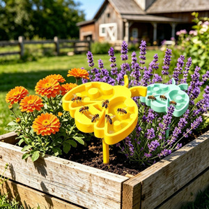 Bebedero de Plástico con Púas para Insectos, Estación de Agua para Abejas y Escarabajos de Jardín - Product Image 2
