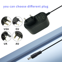 Adaptateur d'alimentation pour driver LED 12V 1A AC/DC, transformateur enfichable avec matériau ABS PC, 12W
