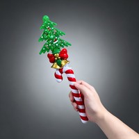 Großhandel LED Weihnachtsbaum-Zauberstab Blinkende Leuchtende Party-Deko Zuckerstangen-Griff & Individuelle Verpackung für Feiertagsevents