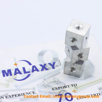 MALAXY M3 M4 M5 M6 Écrous de connexion à bloc fixe en aluminium à six faces Écrou en cube pour boîtier d'ordinateur Écrou carré en bloc acrylique