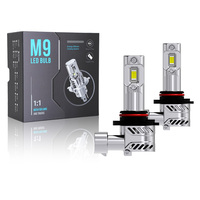 Ampoules de phares LED de haute qualité M9 de taille halogène 9005 9006 HB3 H7 H11 avec puces 7035 7200LM compatibles 9-60V pour phares de voiture et de camion