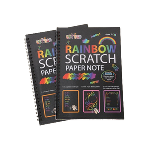 48個レインボーマジックスクラッチアートペーパーキット水中世界ドローイングクラフト誕生日パーティーデコレーション子供用ペーパークラフトギフト - Product Image 5