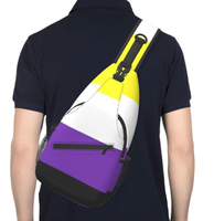 Personnalisé Maroc Drapeau Sac À Bandoulière Sac À Dos Drapeau Voyage Randonnée Daypack Épaule Poitrine Sac Pour Femmes Hommes