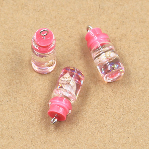 Niedlicher Harz-Acryl-Kelch Getränke-Saft-Schlüsselanhänger Treibflasche Muschel-Schlüsselanhänger für Frauen Männer Schlüsselkette Taschen-Auto-Schlüsselanhänger Geschenk - Product Image 5