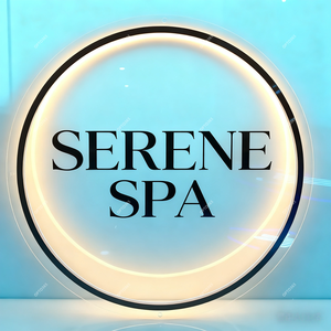 ป้ายอะคริลิคกลมแบบกำหนดเองพร้อมไฟแบ็คไลท์สำหรับธุรกิจ ป้ายโลโก้ติดผนังแบบมีไฟแบ็คไลท์ ป้ายไฟ LED สำหรับร้านเสริมสวย จัดส่งรวดเร็ว - Product Image 2