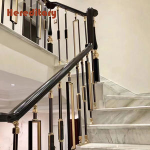 Balaustrada y barandillas de escalera de aluminio para interiores decorativas simples barandillas de latón barandillas de escalera - Product Image 5