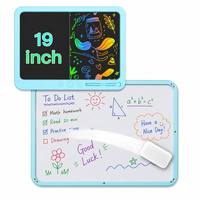 Tablette d'écriture LCD grand format 19 pouces avec double zone d'effacement indépendante, écran LCD avant et tableau blanc arrière pour une utilisation en classe