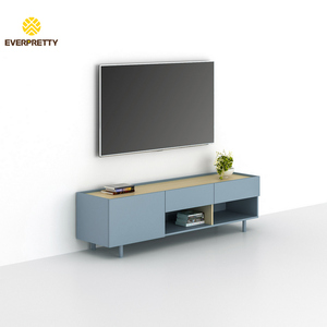 Meubles multifonctionnels en bois pour petits appartements, ensemble de meubles OEM pour co-living, hôtel, auberge, supports <span class=keywords><strong>TV</strong></span> modernes avec armoires de rangement et tiroirs - Product Image 1