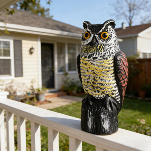 Répulsif <span class=keywords><strong>d</strong></span>'<span class=keywords><strong>Oiseaux</strong></span> Corbeaux au Design Réaliste en PE avec Plusieurs Options de Montage pour Terrasse Extérieure et Café – En Stock - Product Image 6