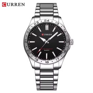 Montre-bracelet sport et mode 8452, quartz, alliage, verre, bracelet en acier inoxydable, étanche, aiguilles lumineuses, meilleur cadeau - Product Image 4