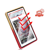 Coque magnétique en métal dégradé très populaire pour cartes gradées, protection antichoc avec couvercle