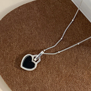 Collana con Ciondolo a Cuore in Stile Smaltato per Donne, Gioielli Vintage alla Moda per Uso Quotidiano, Idea Regalo - Product Image 2