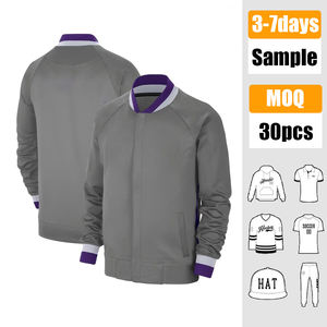 เสื้อเบสบอลโลโก้สั่งทำพิเศษ พรีเมียม เนื้อผ้าหนา สำหรับกิจกรรมกลางแจ้ง สวมใส่สบาย แบบมีฮู้ด เสื้อแจ็คเก็ต เสื้อคลุม - Product Image 1