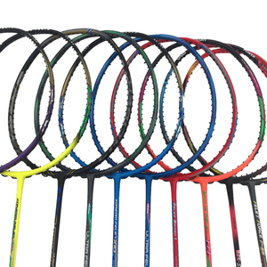 Logo personnalisé 2 poids léger carbone raket <span class=keywords><strong>badminton</strong></span> professionnel 7u - Product Image 5