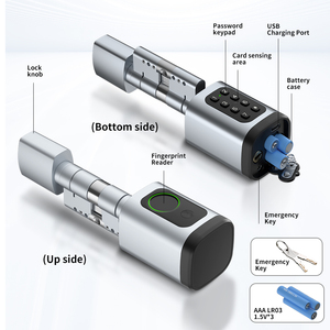 Cilindro per Serratura Intelligente con Impronta Digitale, Password e Carta IC, Cilindro Automatico Motorizzato per Porte <span class=keywords><strong>Smart</strong></span> con App TTlock - Product Image 4