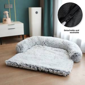 Venta caliente <span class=keywords><strong>cama</strong></span> de perro de felpa larga y <span class=keywords><strong>nido</strong></span> de mascota manta de patrón sólido fabricante suministro al por mayor - Product Image 6