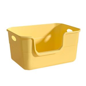 Bac à litière extra large pour chat avec protection anti-éclaboussures, bac à litière géant ouvert/semi-fermé pour chatons - Product Image 2