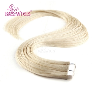Extensiones de Cabello Chino de Alta Calidad K.SWIGS, Doble Trama, Invisibles, con Cinta Adhesiva, Remy, Naturales, Lisas, Duraderas, Sin Enredos, Sin Químicos - Product Image 4