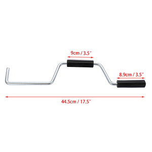 Nouveau <span class=keywords><strong>Enrouleur</strong></span> <span class=keywords><strong>de</strong></span> sangles portable à plat en acier inoxydable, manuel, 18 pouces, pour camions et remorques - Product Image 2