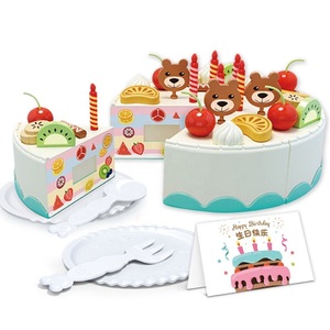 Set Giocattolo <span class=keywords><strong>Torta</strong></span> di Compleanno 42 Pezzi, Gioco di Ruolo <span class=keywords><strong>per</strong></span> Bambini con Frutta da Tagliare e Accessori, Set Educativo da Cucina <span class=keywords><strong>per</strong></span> Bambine - Product Image 6