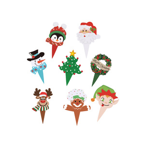 Ensemble <span class=keywords><strong>de</strong></span> Décorations Réutilisables pour Cupcakes <span class=keywords><strong>de</strong></span> Noël – Moules <span class=keywords><strong>en</strong></span> Papier pour Gâteaux <span class=keywords><strong>de</strong></span> Fête, Fournitures <span class=keywords><strong>de</strong></span> Pâtisserie Festives - Product Image 4