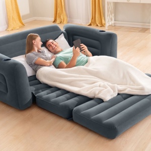 Sofá Inflable de PVC con Bomba Integrada, 203*231*66 CM, para Interiores y Exteriores, Ideal para Camping - Product Image 5