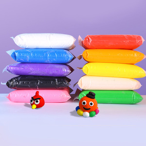 500g d'argile douce colorée de haute qualité pour modelage 3D, argile à séchage à l'air, fournisseur d'art pour slime au beurre - Product Image 5