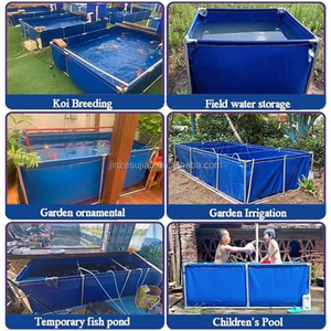 Tanque de Cultivo de Peces Elevado de PVC, Estanque de Peces al Aire Libre para Equipos de Acuicultura - Product Image 6