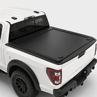Couverture de benne de camion rétractable manuelle pour Ford Ranger 5 pieds de large, installation facile par fixation par pince